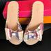 Kate Spade Shoes | New Kate Spade Idalah Berber Stripe Slide Sandals | Color: Pink/Tan | Size: 7