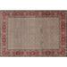 Ahgly Company Machine Washable Indoor Rectangle Traditional Light French Beige Brown Area Rugs 8 x 10