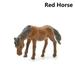 1/2PCS Resin Craft Home Decorations Fairy Garden Bonsai Simulation Animal Model Doll House Ornament Miniatures Camel Mini Horse Figurines 1 PC RED HORSE