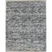 Dark Gray Geometric 8X10 Oriental Modern Rug