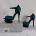 Jessica Simpson Shoes | Jessica Simpson Emerald Suede Heels | Color: Black/Blue | Size: 8