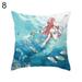 Anvazise Ocean Starfish Mermaids Sea Turtle Soft Cushion Cover Pillow Case Home Decor