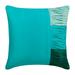 Cushion Cover Sofa Turquoise Decorative Throw Pillow Cover 22x22 inch (55x55 cm) Silk Pillow Square Textured Pintucks Pillow Case Aqua Pillow Blue Pillow Cover - Aquatic Waves