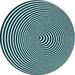 Ahgly Company Machine Washable Indoor Round Transitional Medium Teal Green Area Rugs 7 Round