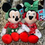 Disney Toys | Disney Minnie And Mickey Mouse Christmas Winter Holiday Plush 19” | Color: Red | Size: 5.5" Lx 6.5" W X 19 H