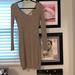 Victoria's Secret Dresses | Fitted Cream/Baby Gray Sweater Dress With Slip | Color: Cream/Gray | Size: Xs