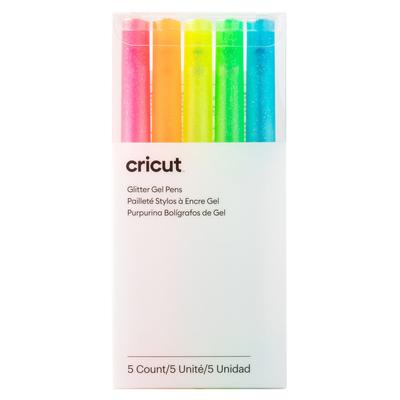 Cricut Glitter Gel Pens 0.8 mm | Neon | 5 Count | ...