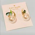 Kate Spade Jewelry | Kate Spade Shine On Pearl Earrings, Pearl And Gold Color | Color: Gold/White | Size: Os