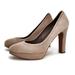 J. Crew Shoes | J. Crew Coddington Taupe Shimmer Suede Leather Platform Pumps Made In Italy | Color: Tan | Size: 9