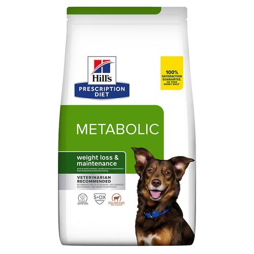 2x 12kg Prescription Diet Metabolic Gewichtsmanagement mit Lamm & Reis Hill's Hundefutter trocken...