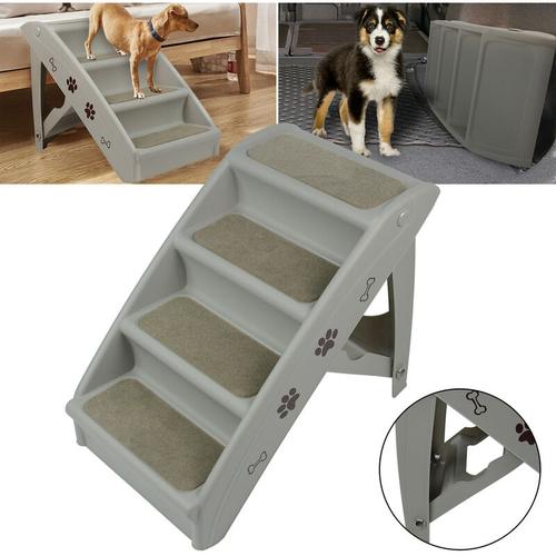 Klappbare Treppen für Hunde aus Kunststoff Faltbare Hundetreppe Rutschfeste Katzentreppe Bett