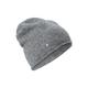 Feinstrick-Beanie, grau meliert