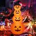 Gymax 8 ft Inflatable Halloween Pumpkins Stack Holiday Decor w/
