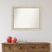 One Allium Way® O'connell Wood Framed Wall Mounted Accent Mirror in Satin Wood in Brown | 28.25 H x 22.25 W x 1.125 D in | Wayfair