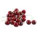 20 Pcs Artificial Fake Plastic Cherry Party Table Fruit Food Ornament Red Green - Red, Green