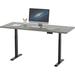 Inbox Zero Karenjit Height Adjustable Standing Desk Wood/Metal in White/Black | 46.25 H x 30 W x 60 D in | Wayfair F5F654268D5941DD8E27BF4C721595F4