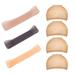 Hairish Secure Wig Gripper Transparent Silicone Wig Grip Headband and Soft Elastic Comfort Nylon Wig Caps Set Non-slip Fixed Wig Unisex (BlackOrangeLight brown Wig Grips Band+4pcs Beige Wig Cap M)