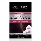 John Frieda Precision Foam Colour Deep Cherry Brown 3VR Full-coverage Hair Color Kit with Thick Foam for Deep Color Saturation