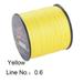 6-80LB Japan Rope Cord Angling Strong Tackle Wire Sea Fishing Line Multifilament Thread 4 Strands YELLOW LINE NO. - 0.6