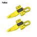 2 set Hot Plastic Rubber High Quality Jig Lures Holders Safe Hanger Fishing Gear Hook Secure Keeps YELLOW