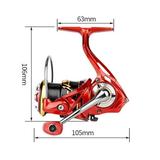 Spinning Reel - Ultralight Speed Ratio 6.2:1 Metal Spool Saltwater Spinning Reels Surfcast 5+1BB Carp Fishing Tackle Reel Fishing Wheel