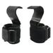 New Weight Lifting Hook Grips with Wrist Wraps Hand-Bar Wrist Strap Gym Fitness Hook Weight Strap Pull-Ups Black