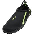 NORTY Mens Water Shoes Adult Male Pool Shoes Black Lime 10 - Runs 1 Size Small