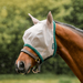 Amigo Fly Mask With Ears Oatmeal (Green Trim) Size: Horse