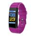 OWLCE Health Bracelet Heart Rate Blood Pressure Smart Band Fitness Tracker Smartband Wristband for Smart Band Smart Watch (Purple)