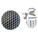 Golf Ball Aiming Marker with Magnetic Glove Hat Cap Visor Clip Training Aids