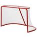 PRISP Steel Street Hockey Net Ball Hockey Goal in Metal with Netting - Red - 1x Net