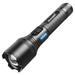 Outdoor Mini Super Bright Rechargeable USB Camping Lamp Powerful Flashlight LED Super Bright Zoom Flashlight Dual Switch Torch