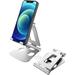 Cell Phone Stand Fully Foldable Adjustable Phone Stand Holder Cradle Desktop Dock for Desk Home Office Travel Compatible with All Smartphone Phone 11 Pro Xs Xs Max X 8