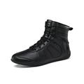 Difumos Women & Men Nonslip Round Toe Sneakers High Top Wrestling Shoes Indoor Lightweight Boxing Shoe Black 8.5