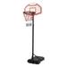 IM Beauty Portable Basketball Hoop & Basketball Goal System Height Adjustable 4.9 ft-6.89 f with Blue 28-Inch Backboard for Adults Teenagers Kids Indoor Outdoor Use