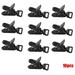 5/10Pcs Clamp Tarp Caravan Jaw Grip Gripper Outdoor Camps Tool Windproof Clip Hook Canvas Tighten tool Camping Tent Holder Tarp Clips 10PCS