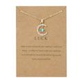 Kayannuo Christmas Clearance Moon Star Pendant Paper Card Necklace Alloy Diamond Geometric Pendant