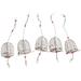 NUOLUX 5 PCS Stainless Steel Fishing Bait Cage Lure Cage Bait Fishing Trap Basket Feeder Holder Fishing Tackle - Size S