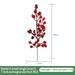 Mduoduo 5 Stems Red Berry Acacia Bean Artificial Flower Festive Fake Flower Arrangement Decoration Year Home Decor Party