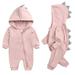 Aayomet Rompers Baby Boy Baby Unisex Baby Cotton Long-Sleeve Bodysuits Pink 6-9 Months