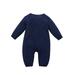 Aayomet Baby Rompers Girl Long Sleeve Jumpsuit For Baby Boy Baby Girl Clothes Cotton Linen Rompers Solid Ruffle Jumpsuits Baby Clothes Girl Blue 0-3 Months