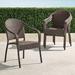 Set of 4 Cafe Curved Back Stacking Chairs - Black - Frontgate