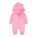 Aayomet Baby Girl Clothes Baby Rompers Baby Girls Romper Jumpsuit 100% Organic Cotton One-Piece Coverall Pink 12-24 Months