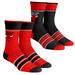 Unisex Rock Em Socks Chicago Bulls Multi-Stripe 2-Pack Team Crew Sock Set