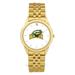 Men's Gold George Mason Patriots Team Logo Rolled Link Bracelet Wristwatch