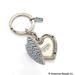 Coach Accessories | Large Rare Coach Sky Blue Heart Locket Keychain Key Fob Purse Handbag Charm | Color: Blue/Silver | Size: Os