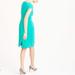 J. Crew Dresses | J Crew Pleated Sheath Dress Lined Crepe Style H6310 Size: 4 Teal | Color: Blue/Green | Size: 4