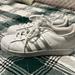 Adidas Shoes | Adidas Shell Toe Silver White W 6 | Color: Silver/White | Size: 6