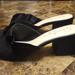 Jessica Simpson Shoes | Jessica Simpson Black Suede Ruffle Mule Sandals | Color: Black | Size: 10