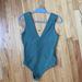 Free People Tops | Free People Medium V Neck Body Suit. Worn Once! | Color: Green | Size: M